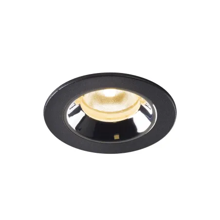 NUMINOS® XS, encastré de plafond intérieur, 55 deg , noir/chrome, LED, 7W, 3000K, IP20/IP44