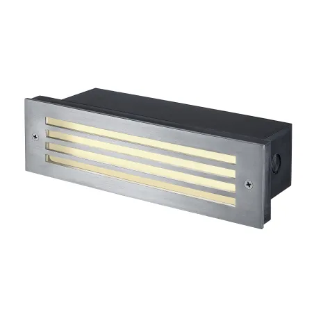 BRICK MESH, encastré mural extérieur, inox, LED, 3,7W, 3000K, IP54, collerette inox 316