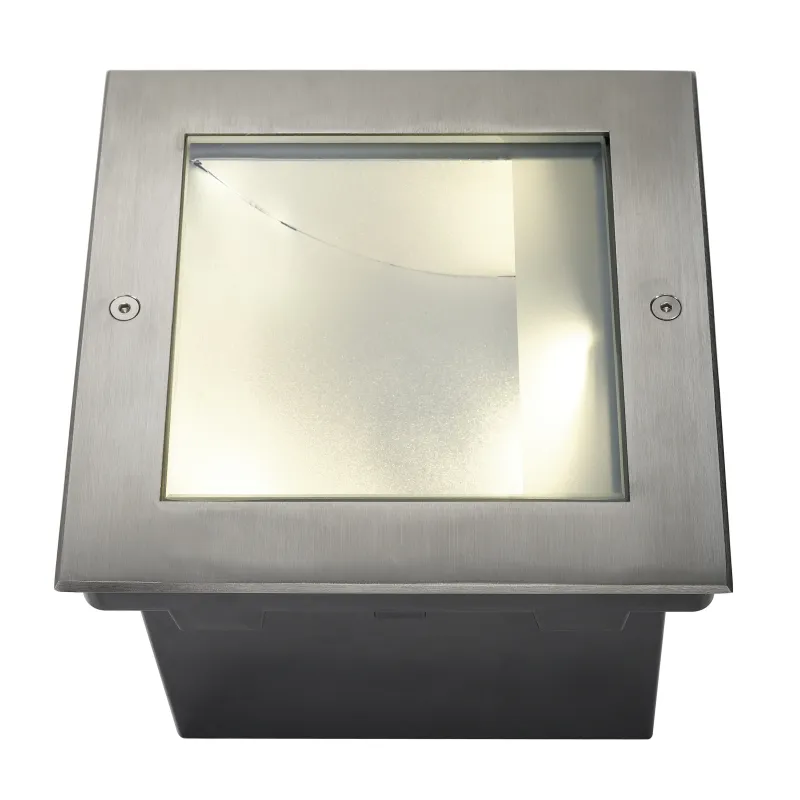 DASAR® 255, encastré de sol extérieur, inox, LED, 34W, 3000K, IP67, collerette inox 316