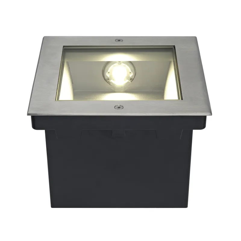 DASAR® 255, encastré de sol extérieur, inox, LED, 34W, 3000K, IP67, collerette inox 316