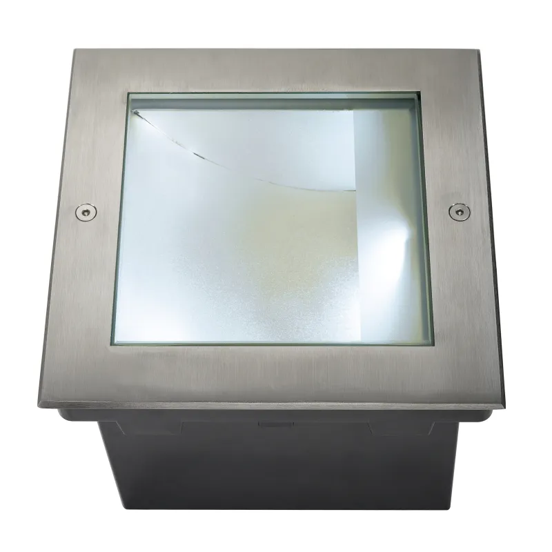 DASAR® 255, encastré de sol extérieur, inox, LED, 34W, 4000K, IP67, collerette inox 316