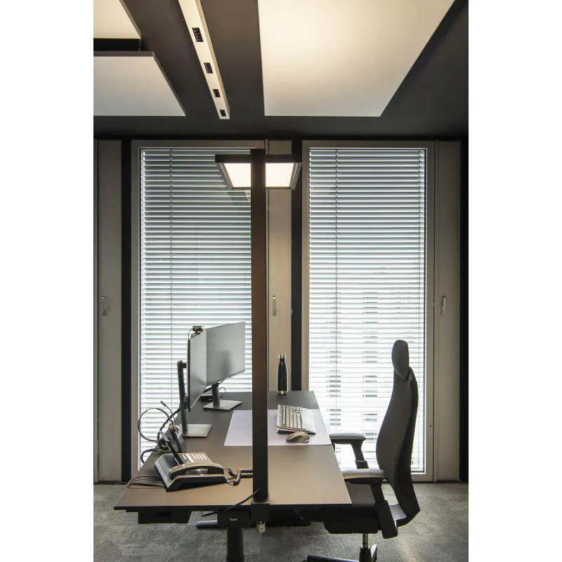 WORKLIGHT, lampe à poser intérieure, noir, LED, 79W, 4000K, avec étau de serrage, UGR19