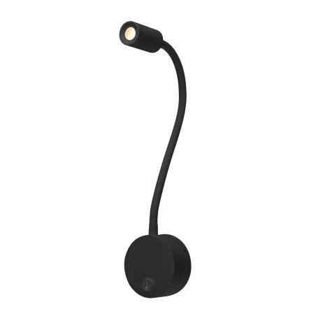 DIO FLEX PLATE, applique intérieure, liseuse, noir, LED, 1,9W, 2700K, avec interrupteur