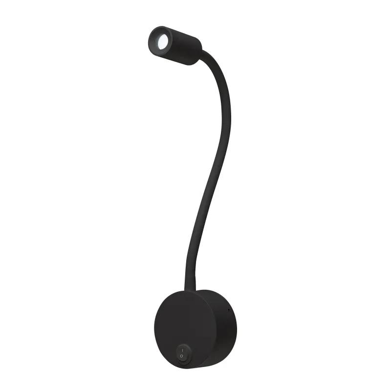 DIO FLEX PLATE, applique intérieure, liseuse, noir, LED, 1,9W, 4000K, avec interrupteur