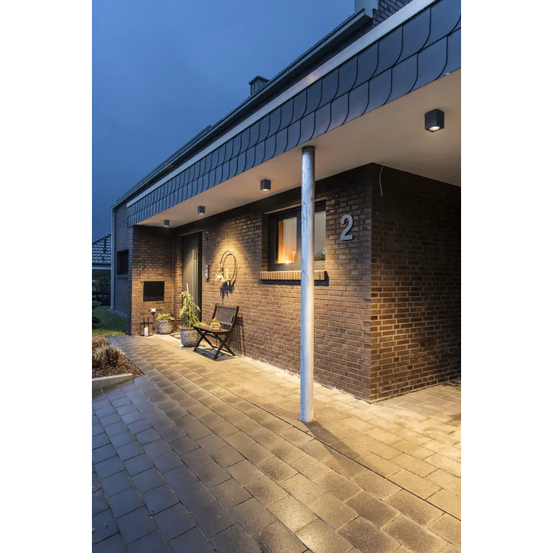 ENOLA SQUARE M, plafonnier extérieur, carré, M, anthracite, LED, 10W, 3000K/4000K, IP65