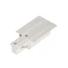 EUTRAC®, alimentation terre gauche, intérieur, pour rail 3 allumages encastrable, blanc