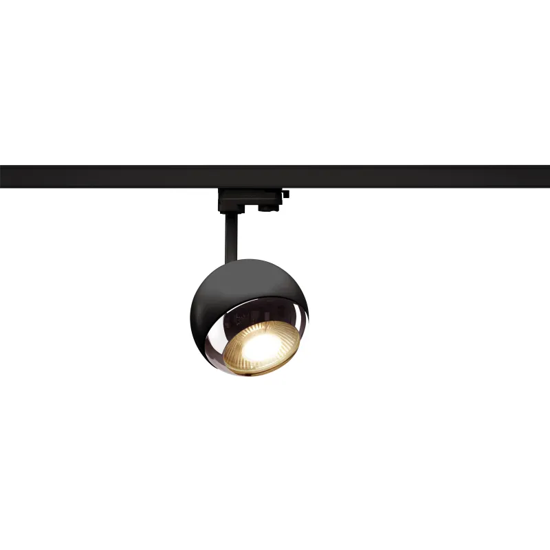 LIGHT EYE® 150 TRACK, spot pour rail 3 allumages intérieur, noir, GU10/QPAR111, 75W max