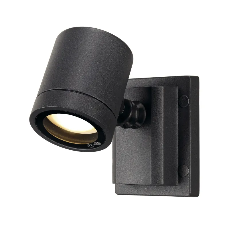 MYRA, applique et plafonnier extérieur, simple, anthracite, GU10/QPAR51, 50W max, IP55
