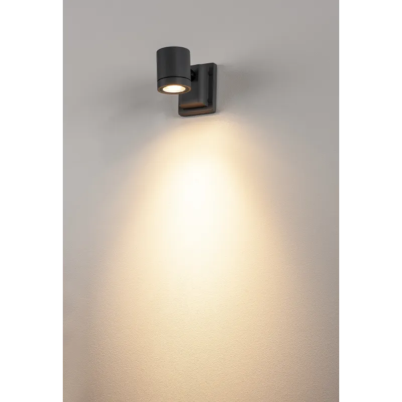 MYRA, applique et plafonnier extérieur, simple, anthracite, GU10/QPAR51, 50W max, IP55