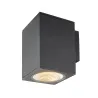 ENOLA SQUARE L, applique extérieure, carré, L, anthracite, LED, 35W, 3000K/4000K, IP65