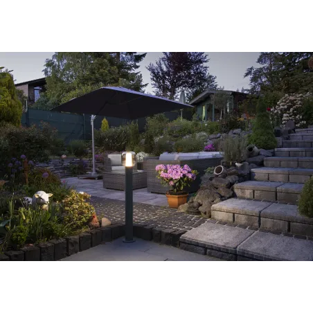 OVALISK 100, borne extérieure, anthracite, LED, 9W, 3000/4000K, IP65, interrupteur CCT