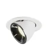 NUMINOS® GIMBLE L, encastré de plafond intérieur, 20 deg , blanc/chrome, LED, 25,4W, 4000K