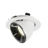 NUMINOS® GIMBLE L, encastré de plafond intérieur, 20 deg , blanc/chrome, LED, 25,4W, 4000K