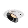 NUMINOS® GIMBLE L, encastré de plafond intérieur, 40 deg , blanc/chrome, LED, 25,4W, 2700K