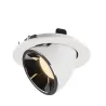 NUMINOS® GIMBLE L, encastré de plafond intérieur, 40 deg , blanc/chrome, LED, 25,4W, 3000K