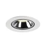 NUMINOS® GIMBLE L, encastré de plafond intérieur, 40 deg , blanc/chrome, LED, 25,4W, 4000K