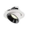 NUMINOS® GIMBLE L, encastré de plafond intérieur, 40 deg , blanc/chrome, LED, 25,4W, 4000K