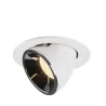 NUMINOS® GIMBLE L, encastré de plafond intérieur, 55 deg , blanc/chrome, LED, 25,4W, 3000K