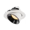 NUMINOS® GIMBLE L, encastré de plafond intérieur, 55 deg , blanc/chrome, LED, 25,4W, 3000K