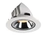 NUMINOS® GIMBLE L, encastré de plafond intérieur, 55 deg , blanc/chrome, LED, 25,4W, 3000K