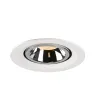 NUMINOS® GIMBLE M, encastré de plafond intérieur, 20 deg , blanc/chrome, LED, 17,5W, 2700K
