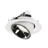 NUMINOS® GIMBLE M, encastré de plafond intérieur, 20 deg , blanc/chrome, LED, 17,5W, 4000K