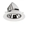 NUMINOS® GIMBLE M, encastré de plafond intérieur, 20 deg , blanc/chrome, LED, 17,5W, 4000K