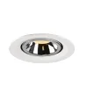 NUMINOS® GIMBLE M, encastré de plafond intérieur, 40 deg , blanc/chrome, LED, 17,5W, 3000K