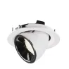 NUMINOS® GIMBLE M, encastré de plafond intérieur, 40 deg , blanc/chrome, LED, 17,5W, 4000K