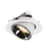 NUMINOS® GIMBLE M, encastré de plafond intérieur, 55 deg , blanc/chrome, LED, 17,5W, 2700K