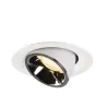 NUMINOS® GIMBLE M, encastré de plafond intérieur, 55 deg , blanc/chrome, LED, 17,5W, 3000K