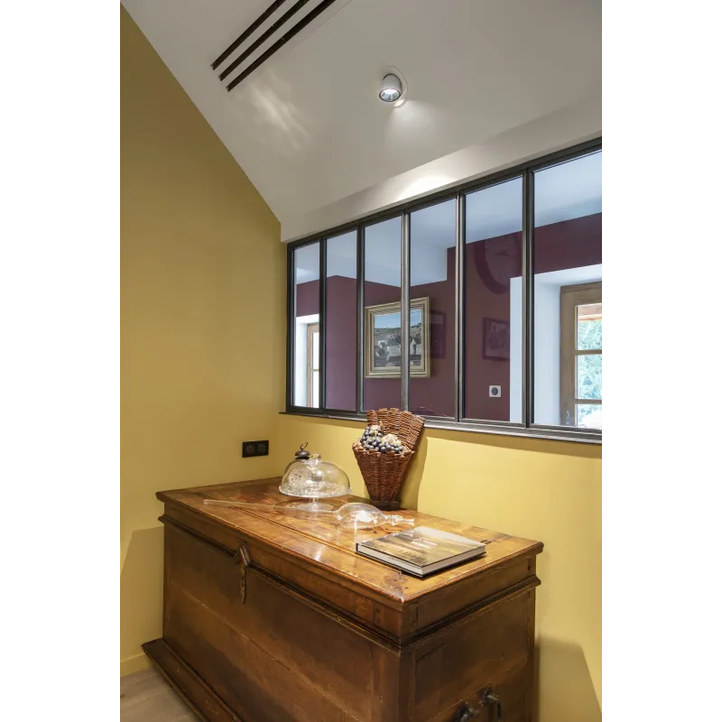 NUMINOS® GIMBLE M, encastré de plafond intérieur, 55 deg , blanc/chrome, LED, 17,5W, 3000K