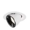 NUMINOS® GIMBLE M, encastré de plafond intérieur, 55 deg , blanc/chrome, LED, 17,5W, 4000K