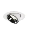 NUMINOS® GIMBLE M, encastré de plafond intérieur, 55 deg , blanc/chrome, LED, 17,5W, 4000K