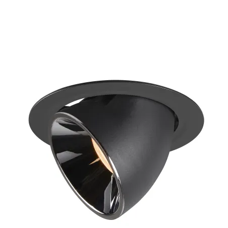 NUMINOS® GIMBLE XL, encastré de plafond intérieur, 20 deg , noir/chrome, LED, 37,4W, 2700K