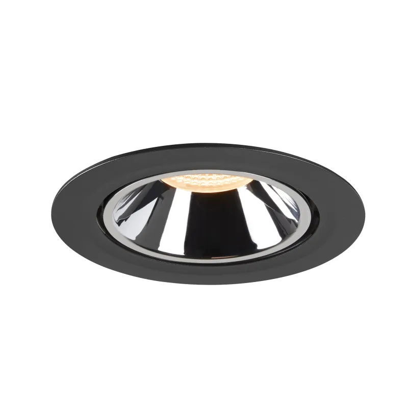 NUMINOS® GIMBLE XL, encastré de plafond intérieur, 20 deg , noir/chrome, LED, 37,4W, 2700K