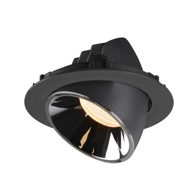 NUMINOS® GIMBLE XL, encastré de plafond intérieur, 20 deg , noir/chrome, LED, 37,4W, 2700K