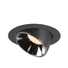 NUMINOS® GIMBLE XL, encastré de plafond intérieur, 20 deg , noir/chrome, LED, 37,4W, 3000K