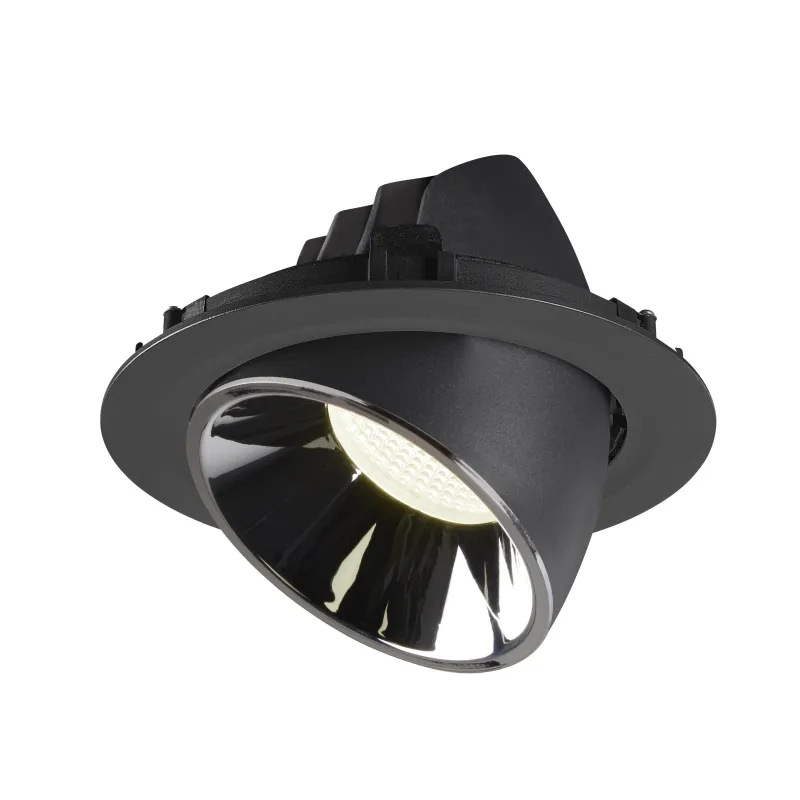 NUMINOS® GIMBLE XL, encastré de plafond intérieur, 20 deg , noir/chrome, LED, 37,4W, 4000K