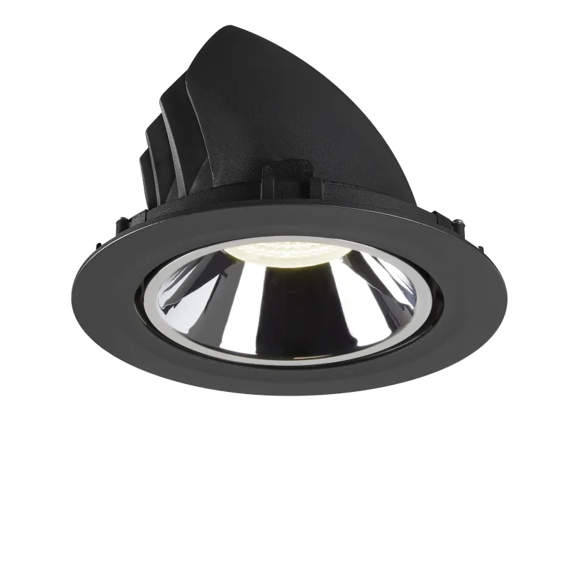 NUMINOS® GIMBLE XL, encastré de plafond intérieur, 20 deg , noir/chrome, LED, 37,4W, 4000K