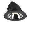 NUMINOS® GIMBLE XL, encastré de plafond intérieur, 20 deg , noir/chrome, LED, 37,4W, 4000K