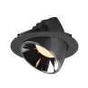 NUMINOS® GIMBLE XL, encastré de plafond intérieur, 40 deg , noir/chrome, LED, 37,4W, 3000K