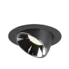 NUMINOS® GIMBLE XL, encastré de plafond intérieur, 40 deg , noir/chrome, LED, 37,4W, 4000K