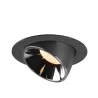 NUMINOS® GIMBLE XL, encastré de plafond intérieur, 55 deg , noir/chrome, LED, 37,4W, 2700K
