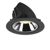 NUMINOS® GIMBLE XL, encastré de plafond intérieur, 55 deg , noir/chrome, LED, 37,4W, 3000K