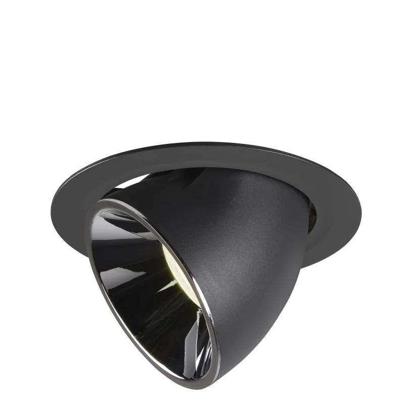 NUMINOS® GIMBLE XL, encastré de plafond intérieur, 55 deg , noir/chrome, LED, 37,4W, 4000K