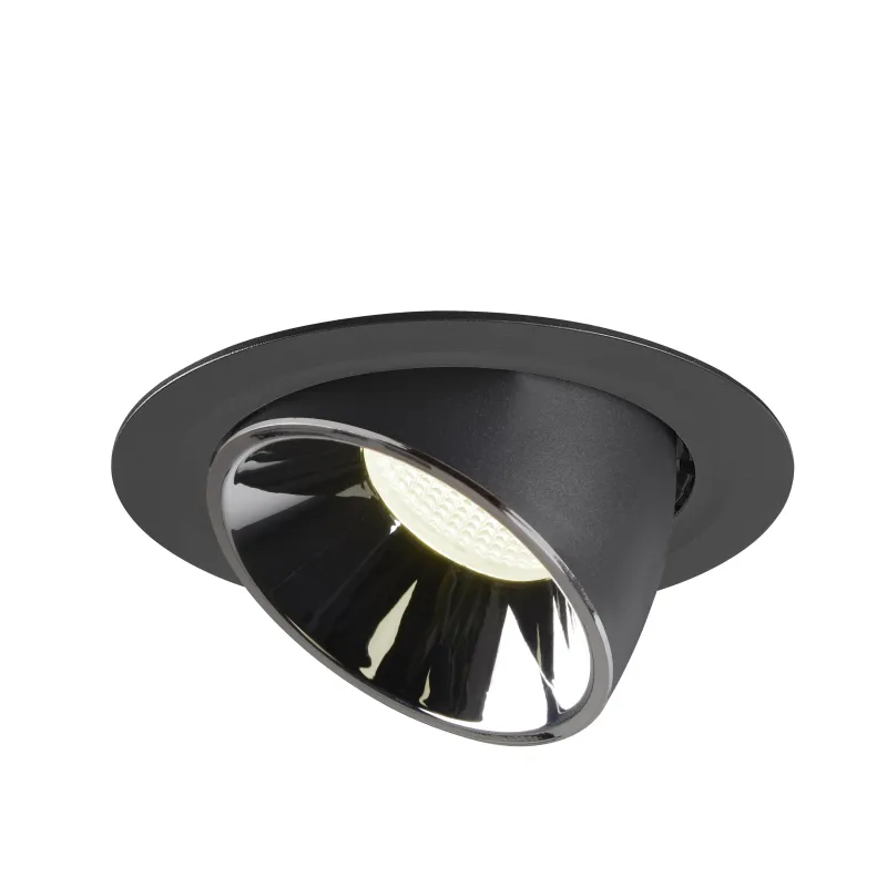 NUMINOS® GIMBLE XL, encastré de plafond intérieur, 55 deg , noir/chrome, LED, 37,4W, 4000K