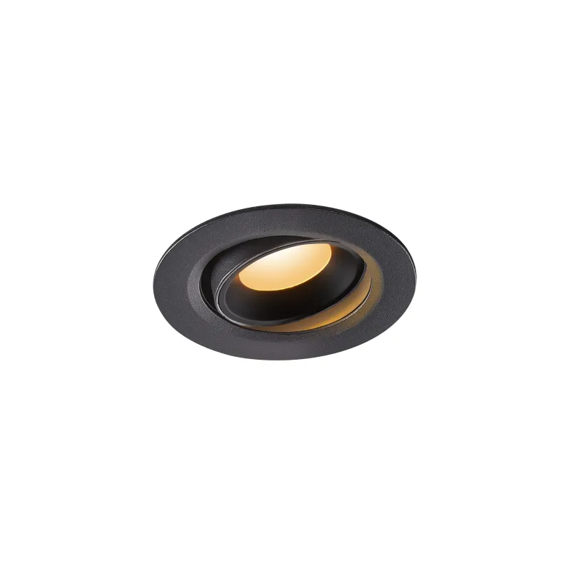 NUMINOS® MOVE XS, encastré de plafond intérieur, orientable, 20 deg , noir, LED, 7W, 2700K