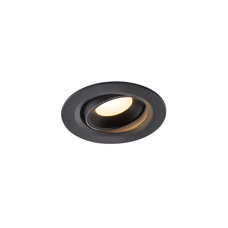 NUMINOS® MOVE XS, encastré de plafond intérieur, orientable, 40 deg , noir, LED, 7W, 3000K