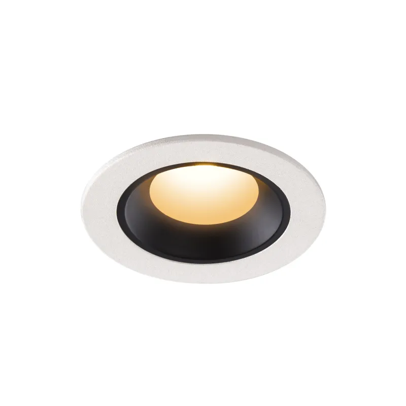 NUMINOS® XS, encastré de plafond intérieur, 40 deg , blanc/noir, LED, 7W, 2700K, IP20/IP44